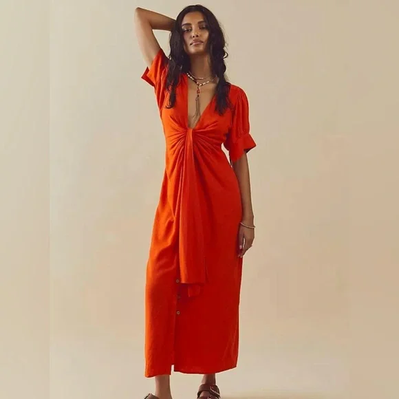 Free People | Dresses | Free People Vintage Summer Midi Dress | Poshmark